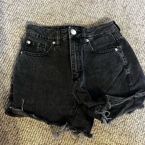GARAGE DENIM HIGH RISE SHORTS